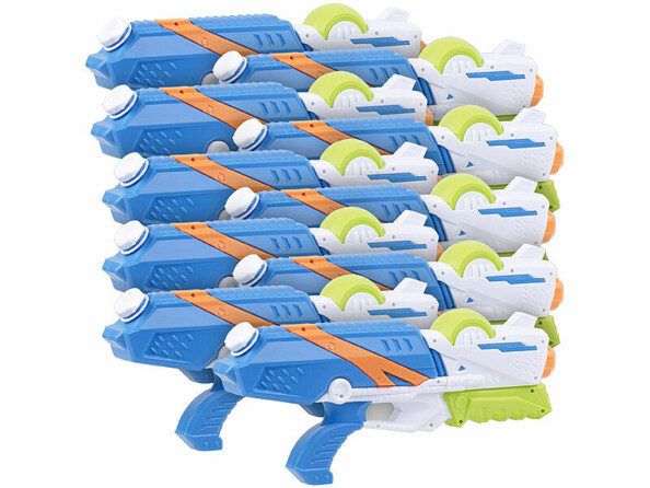 Pack de 10 pistolets à eau avec réservoir XL de la marque Speeron