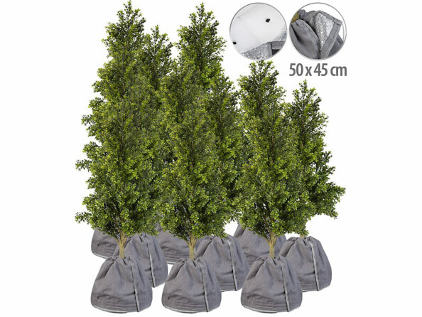 Pack de 12 housses d'hivernage avec socle 50 x 45 cm