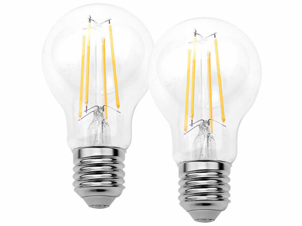 2 ampoules E27 LED vec détecteur de luminosité