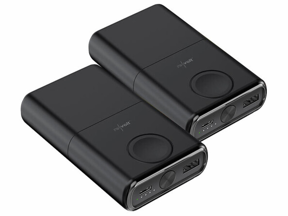 Pack de 2 batteries d'appoint pour chargement sans fil par induction de la marque Revolt