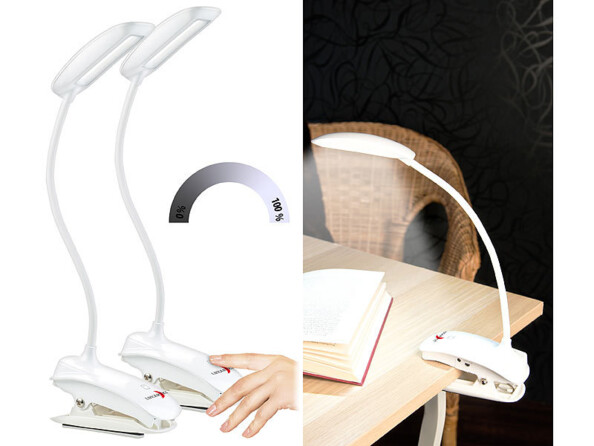 Pack de 2 lampes de bureau à LED avec câble USB et mode d'emploi en français