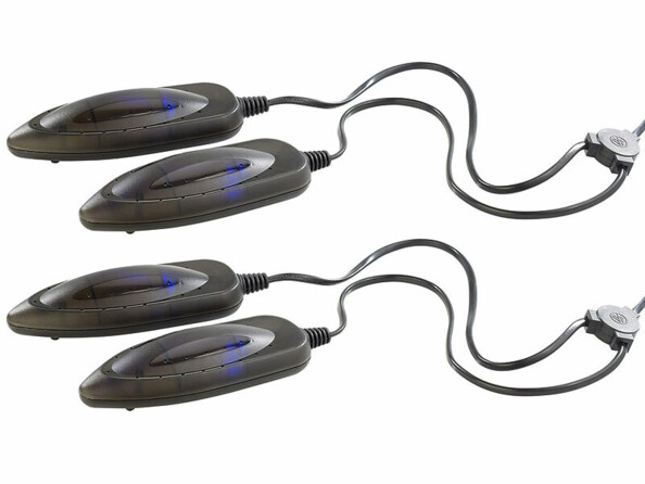 2 sèche-chaussures électriques avec lumière UV et 2 modules de séchage de la marque Infactory