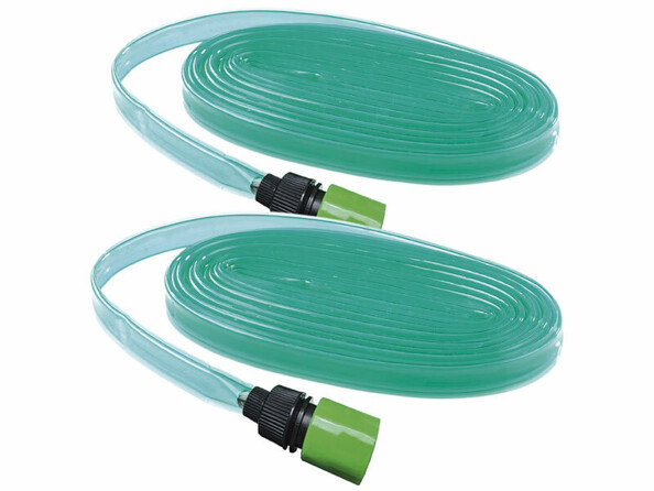 Pack de 2 tuyaux d'arrosage perforés pour aspersion fine par le haut de la marque Royal Gardineer