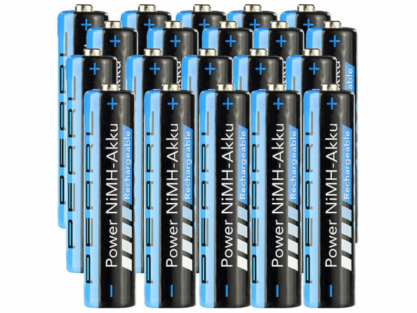 Pack de 20 accumulateurs AAA NiMH High Power de la marque Pearl