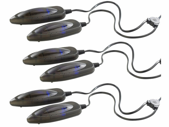 3 sèche-chaussures électriques avec lumière UV et 2 modules de séchage de la marque Infactory