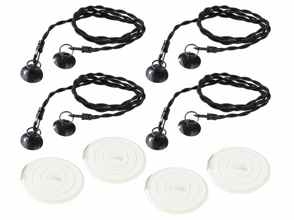 4 kits de lavage et de séchage de linge avec corde à linge et bouchon universel de la marque Infactory