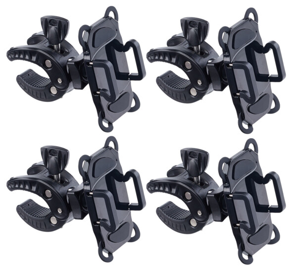 Pack de 4 supports de fixation pour smartphone sur guidon de velo callstel