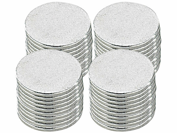 Pack de 40 aimants en alliage néodyme-fer-bore (NdFeB) avec revêtement en nickel de la marque Infactory