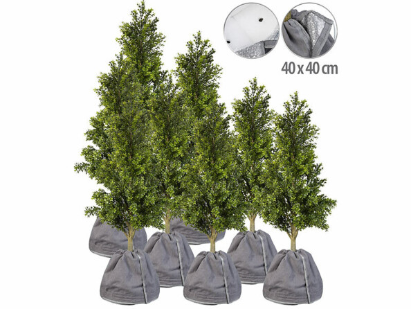 Pack de 8 housses d'hivernage avec socle 40 x 40 cm