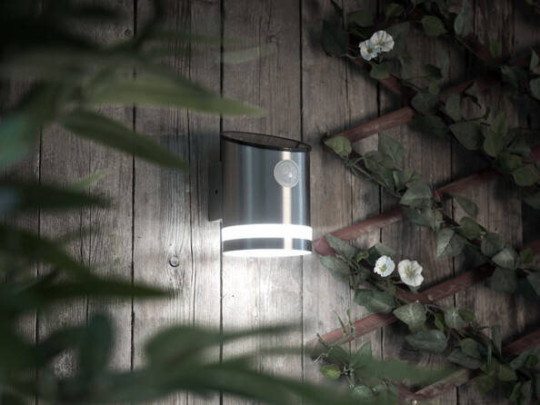 Applique murale solaire LED 50 lm avec détecteur de mouvement