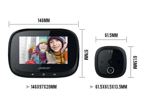 judas de porte carillon caméra surveillance