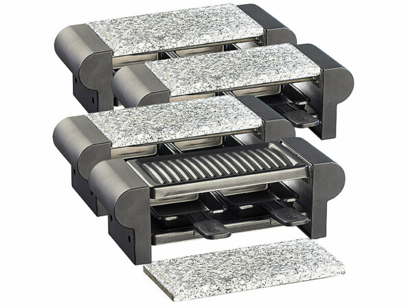 Pack de 4 mini appareils à raclette "Duo" de la marque Rosenstein & Söhne