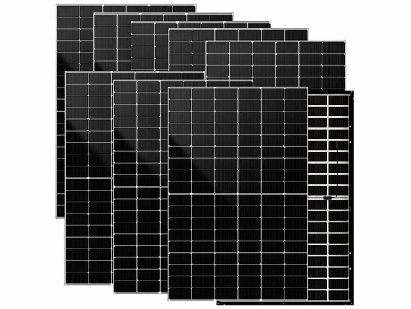 8 panneaux solaires verre-verre 425 W de la marque DAH Solar