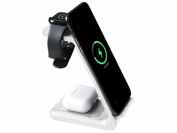 Station de chargement sans fil pour iPhone, Apple Watch, AirPods