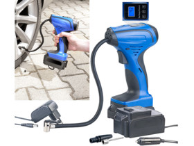 Compresseur d'air 12 V / 230 V sans fil avec manomètre à écran LCD ALP-120