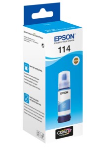 Bouteille d’encre originale cyan 70 ml pour imprimante EcoTank 114