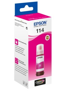 Bouteille d’encre originale Epson 114 magenta 70 ml  pour imprimante EcoTank 114