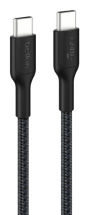 Câble de chargement USB-C BoostCharge Pro coloris noir 2 m de la marque Belkin