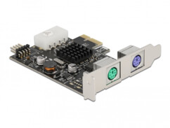Carte PCI Express x1 vers 2 ports PS/2