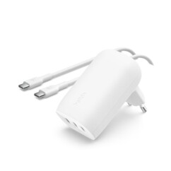 Chargeur secteur USB-C BoostCharge 67W avec câble USB-C vers USB-C de la marque Belkin