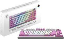 Clavier Gamer sans fil MSI Forge GK600 TKL VIOLET