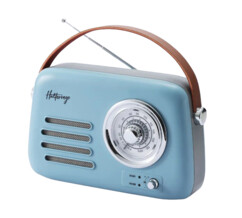Enceinte/radio Rétro 3 bleue bluetooth FM USB