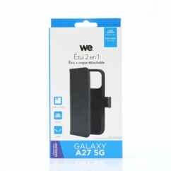 Étui folio magnétique WE pour Galaxy A27 5G  Noir
