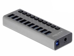 Hub USB 3.0 avec 10 ports et interrupteurs