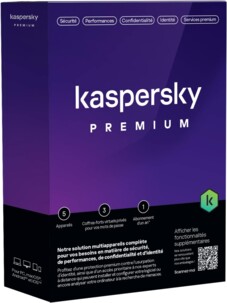 Kaspersky Premium antivirus pour 5 appareils avec VPN illimité licence 1 an