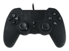 Manette de jeu vidéo filaire USB Metaltech pour PC et PS4 - Noir