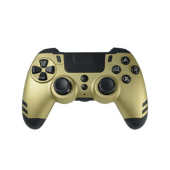 Manette de jeu vidéo sans fil Metaltech pour PC et PS4 - Or