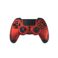 Manette de jeu vidéo sans fil Metaltech pour PC et PS4 - Rouge