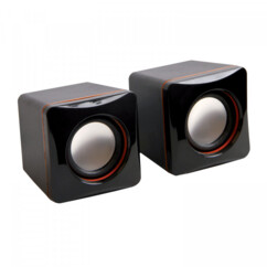Mini haut-parleurs filaires USB & jack 2 x 2 W RMS de la marque MCL