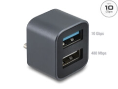 Mini hub USB C vers 2 ports USB A