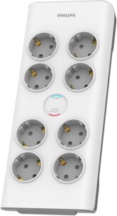 Multiprise parasurtenseur 8 prises avec câble 2 m