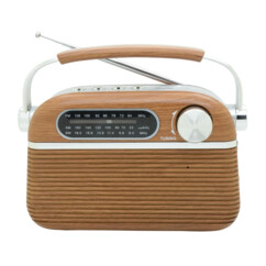 Radio vintage aspect bois AM/FM/SW