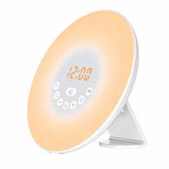Réveil lumineux WE 2W radio FM avec simulateur d’aube et de crépuscule