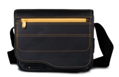 Sac bandoulière pour appareil photo réflex Le reporter Photo - Noir/Safran