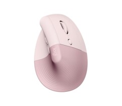 Souris sans fil ergonomique verticale pour droitier Lift 4000 dpi - Rose