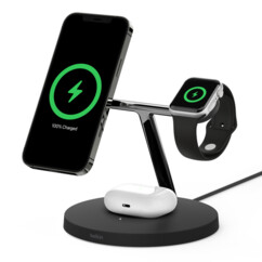 Station de recharge sans fil 3-en-1 MagSafe 15 W BoostCharge