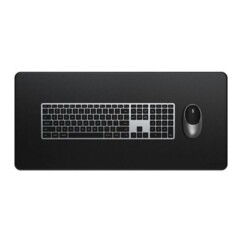 Tapis de bureau Premium aspect cuir coloris noir de la marque Satechi