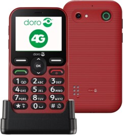 Téléphone mobile sénior Doro Leva E10 Rouge