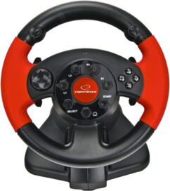 Volant gaming High Octane EG103 avec pédalier pour PC et PlayStation