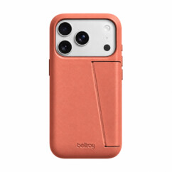 Coque en cuir avec porte-cartes pour iPhone 18 Pro - Marron