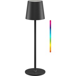 Lampe de table sur pied LED sans fil  RVBB - Noir / 38 cm