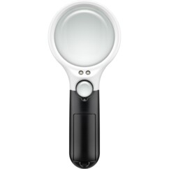 Loupe de lecture à LED avec grossissements 1,75x et 12,25x