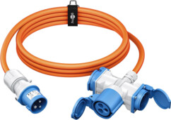 Câble de raccordement CEE 3G2,5 mm² Goobay 10 m orange