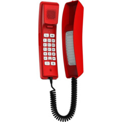 Téléphone d'urgence SIP mural Fanvil H2U rouge
