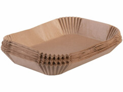 200 barquettes de papier sulfurisé pour friteuse à air chaud - 20,5 x 14 cm