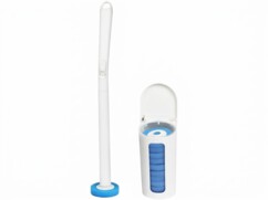 Brosse pour WC TB-10 avec support et 20 embouts en éponge